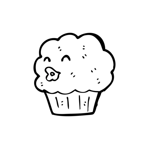 Cupcake κινουμένων σχεδίων — Διανυσματικό Αρχείο