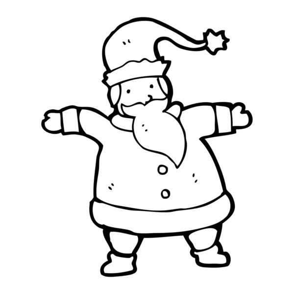 Cartoon Kerstman — Stockvector