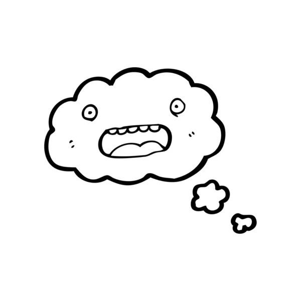 Mutlu bulut karikatür — Stok Vektör