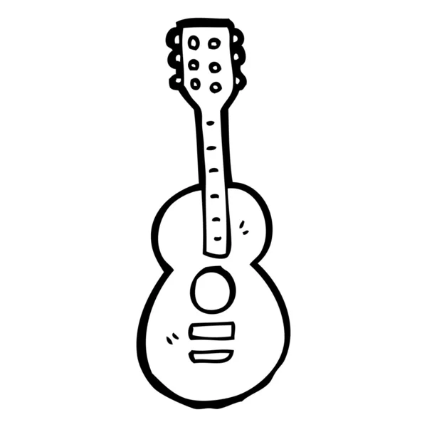Gitar karikatür — Stok Vektör