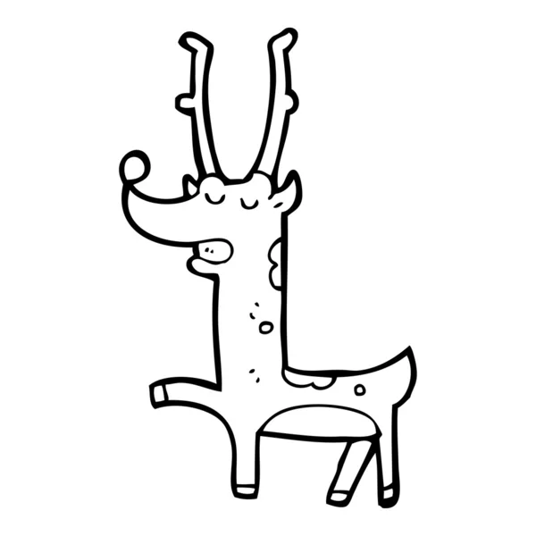 卡通圣诞驯鹿 — 图库矢量图片