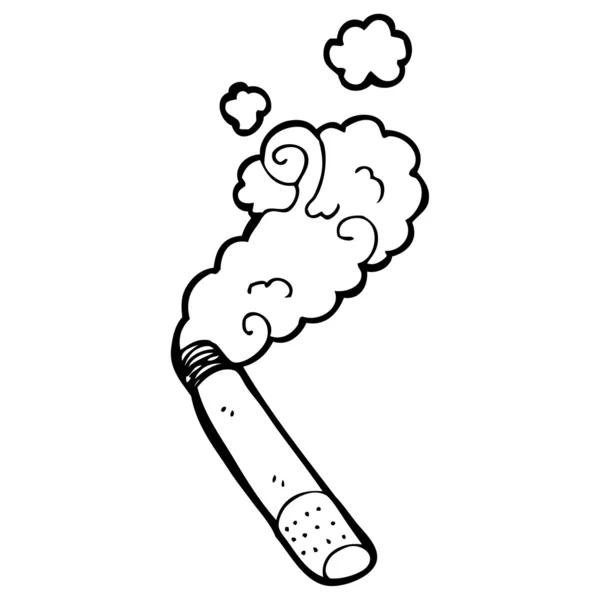 タバコの漫画 — ストックベクタ