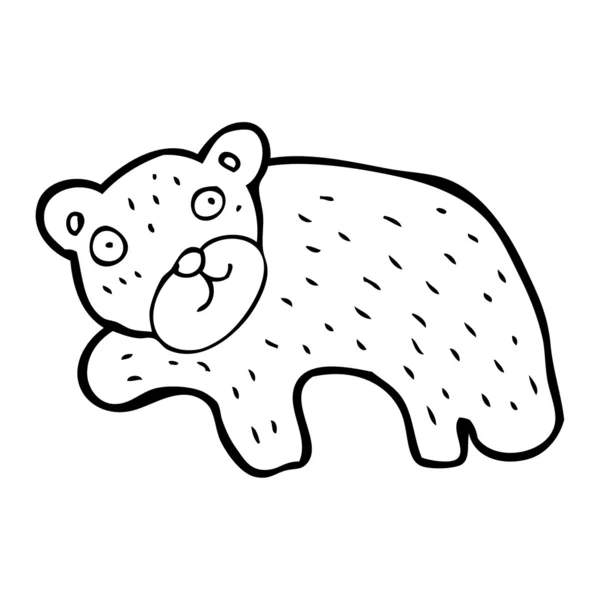 Cartoon polar bear — Stockvector