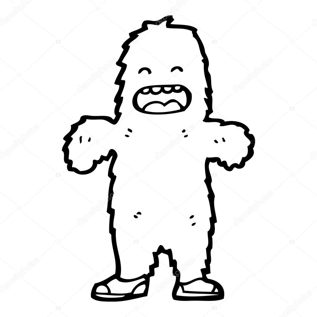 dibujos animados de pie grande — Vector de stock © lineartestpilot