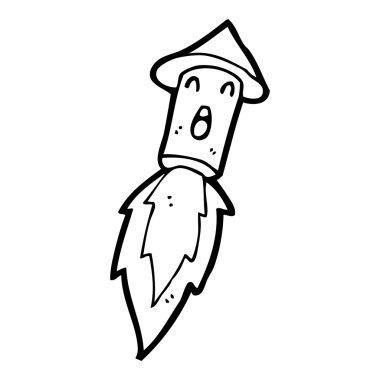 havai fişek karikatür