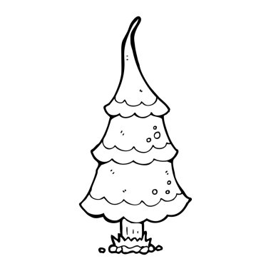 Noel ağacı karikatür