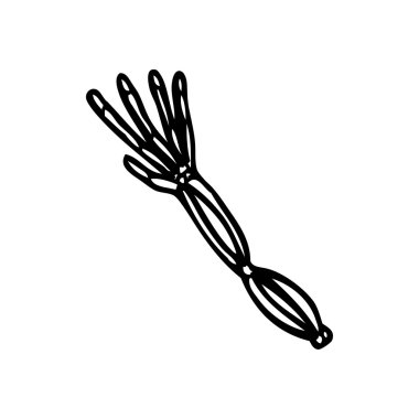 Halloween iskelet kol karikatür