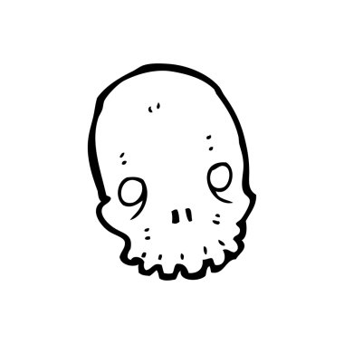 karikatür kafatası