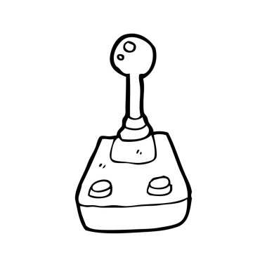 bilgisayar oyun çubuğu karikatür