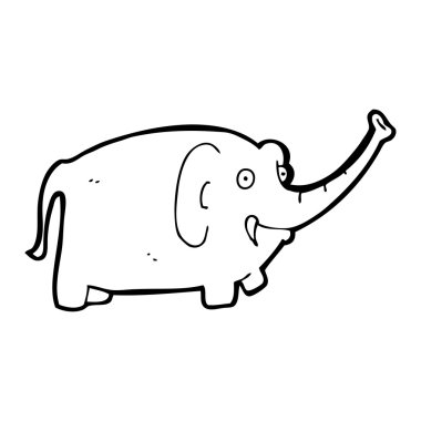 fil üfleme gövde karikatür