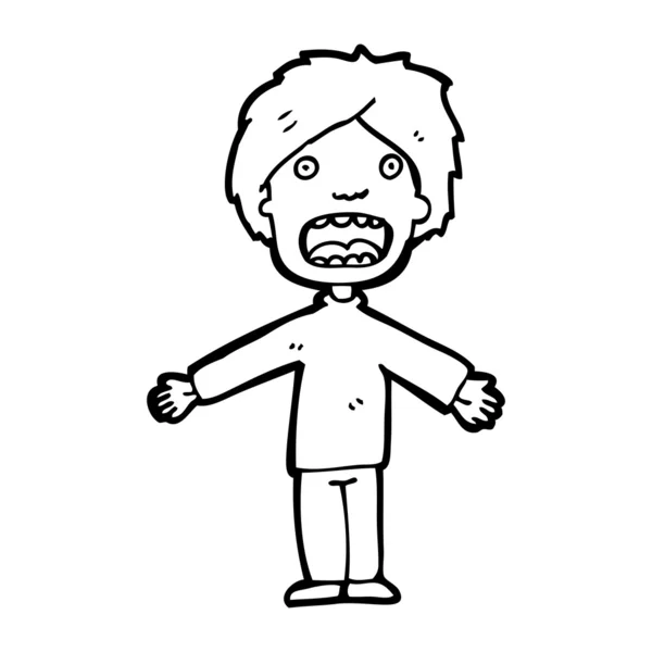 talking man cartoon — 图库矢量图片 #20007747