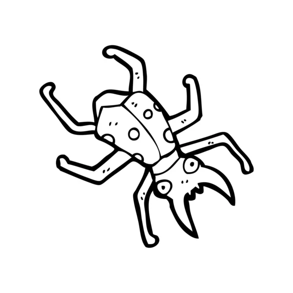 Escarabajo ciervo de dibujos animados — Vector de stock