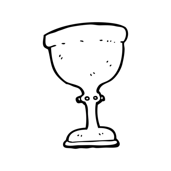 金色酒杯卡通 — 图库矢量图片