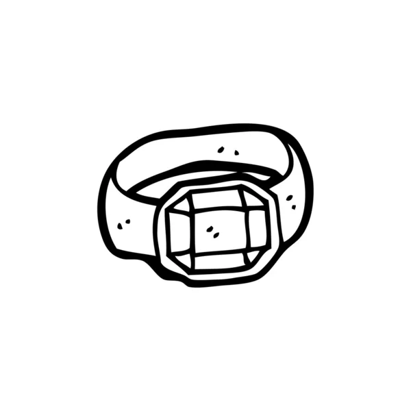 Dure ring cartoon — Stockvector