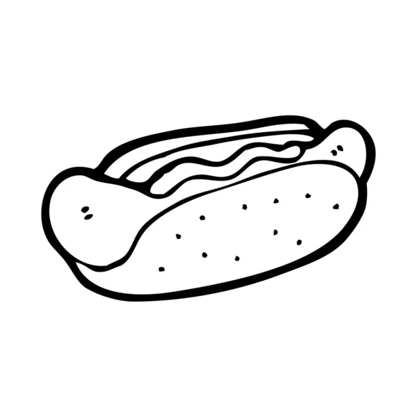 Hotdog cartone animato — Vettoriale Stock