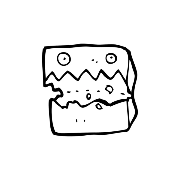 Hladový krabice kreslený — Stockový vektor
