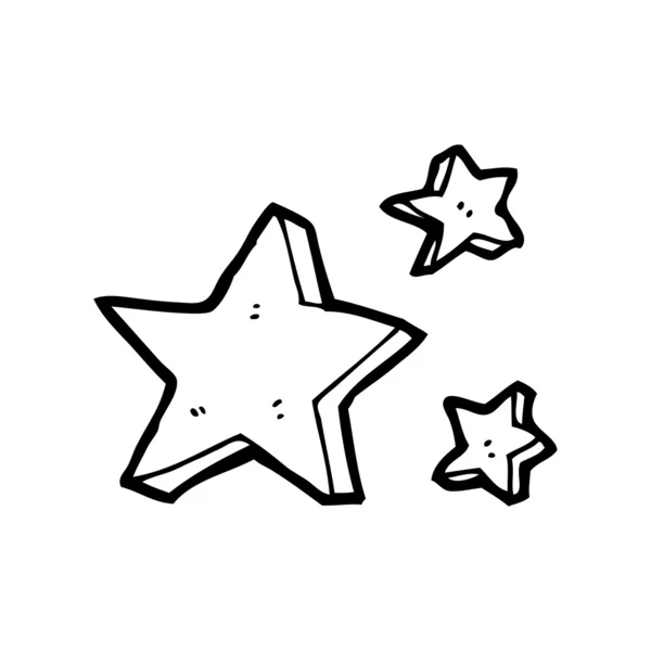 Kreslený hvězd — Stockový vektor