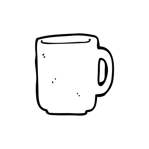 Cangkir kopi kartun - Stok Vektor