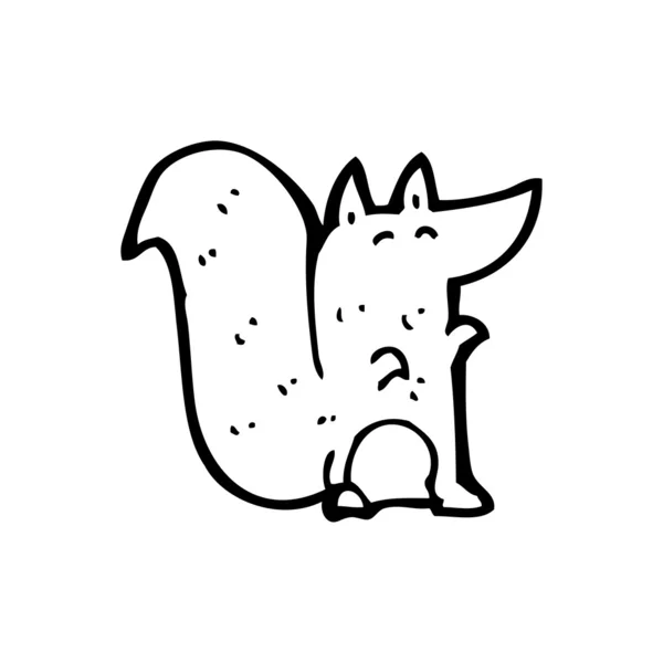 Mignon dessin animé écureuil — Image vectorielle