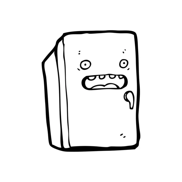 Refrigerador de dibujos animados — Vector de stock