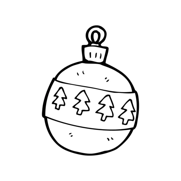 Διακοσμητικά χριστουγεννιάτικα στολίδι κινούμενα σχέδια — Διανυσματικό Αρχείο
