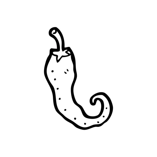 Dessin animé piment poivre — Image vectorielle