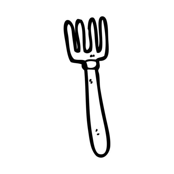 Fourchette dessin animé — Image vectorielle