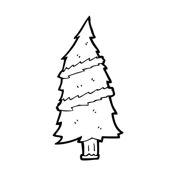 Árbol de Navidad de dibujos animados — Vector de stock