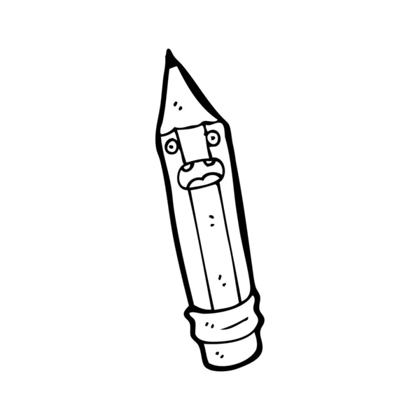 鉛筆の漫画のキャラクター — ストックベクタ
