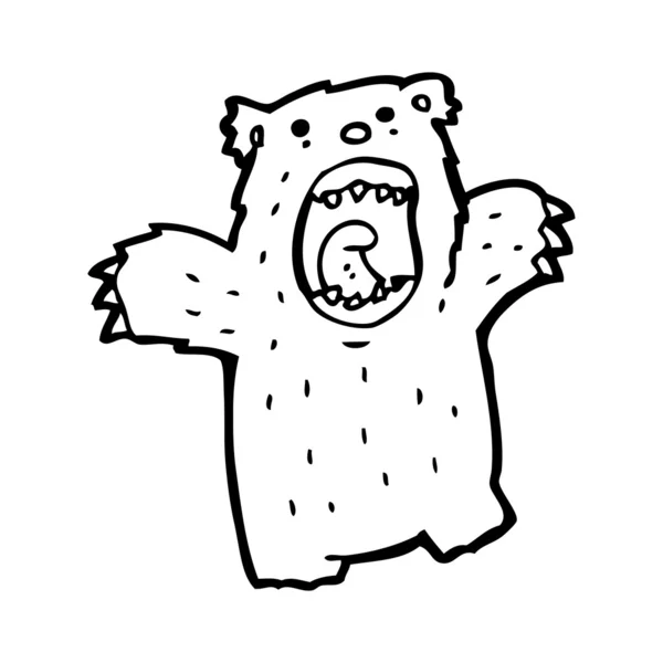 Grizzly medve rajzfilm — Stock Vector