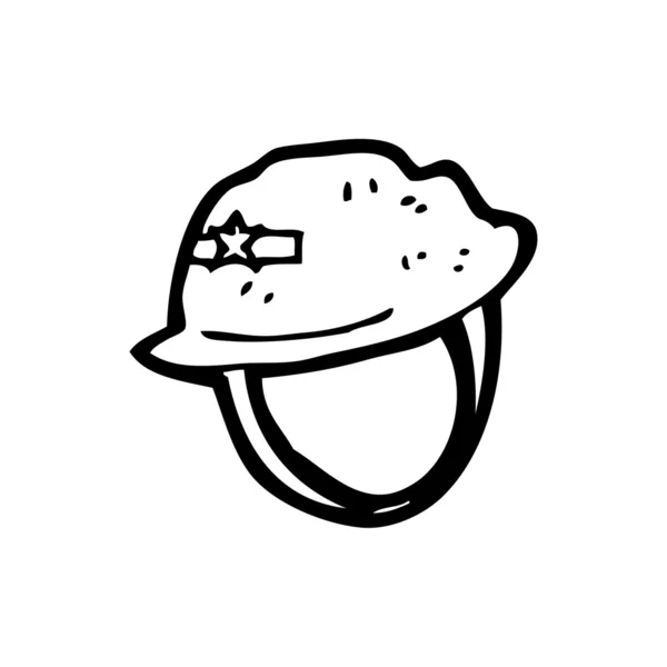 Casco de dibujos animados — Vector de stock