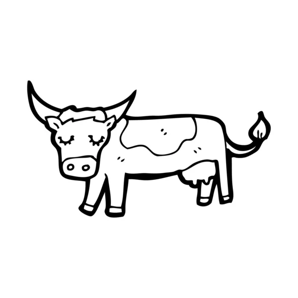Tecknade ko — Stock vektor