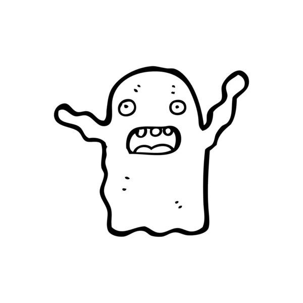 Fantasma divertido de dibujos animados — Vector de stock