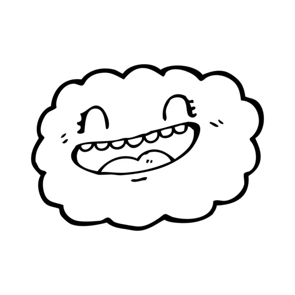 Happy cloud cartoon — Stock vektor