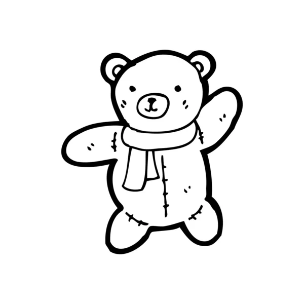 Cartoon teddy bear — Stockvector