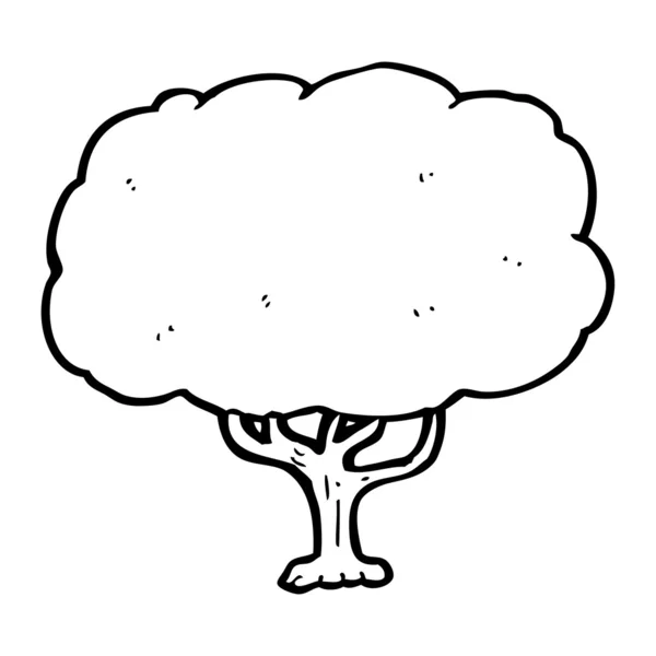 Caricature arbre — Image vectorielle