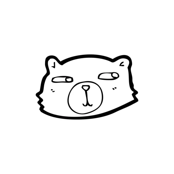 Tête de chat dessin animé — Image vectorielle