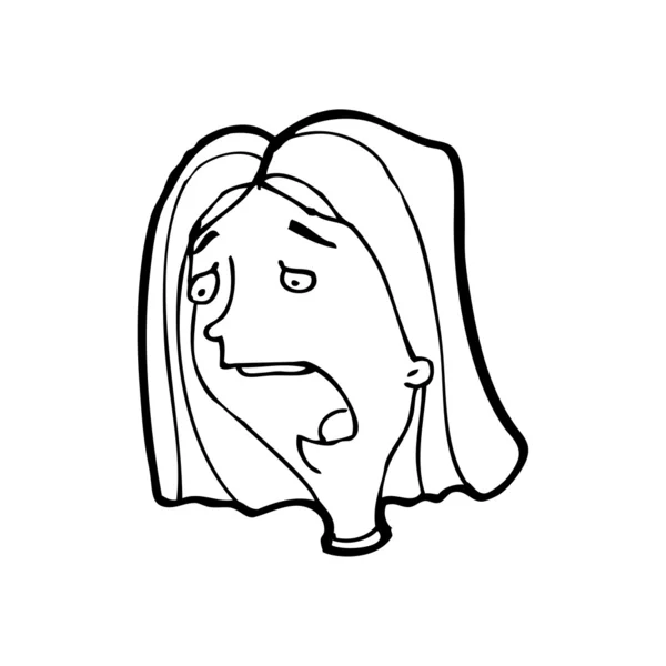 Lapal žena kreslený — Stockový vektor