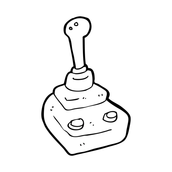 Cartone animato retrò joystick — Vettoriale Stock