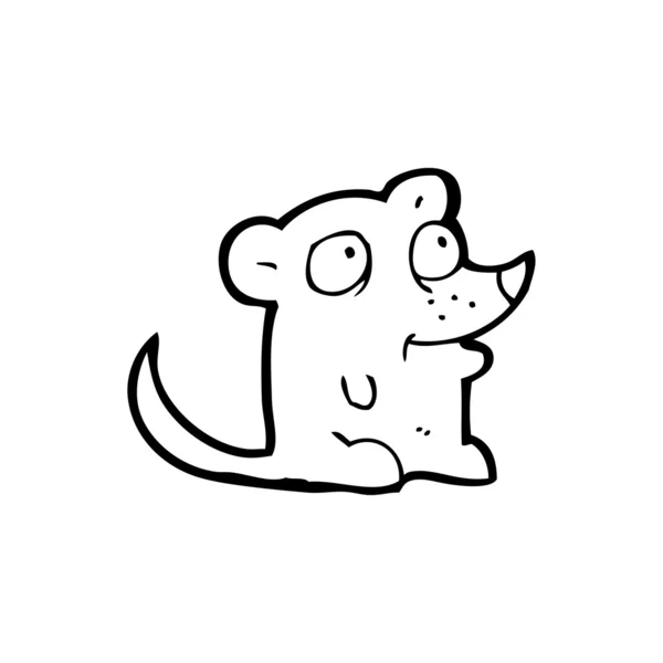 Petite souris dessin animé — Image vectorielle