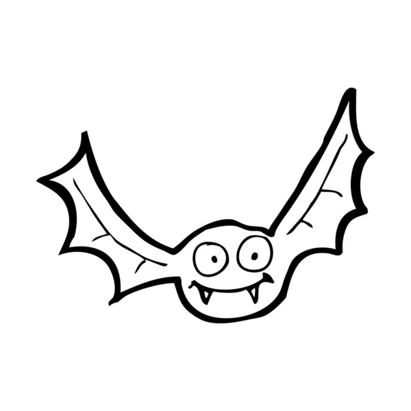 Happy vampire bat cartoon — Stock Vector