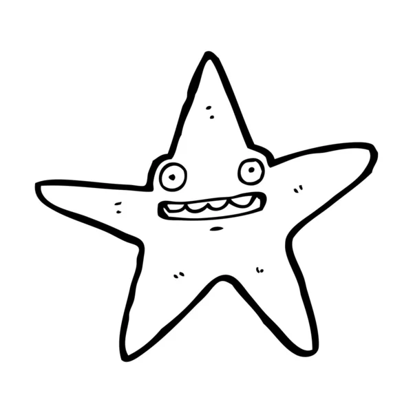 Estrella de dibujos animados — Vector de stock