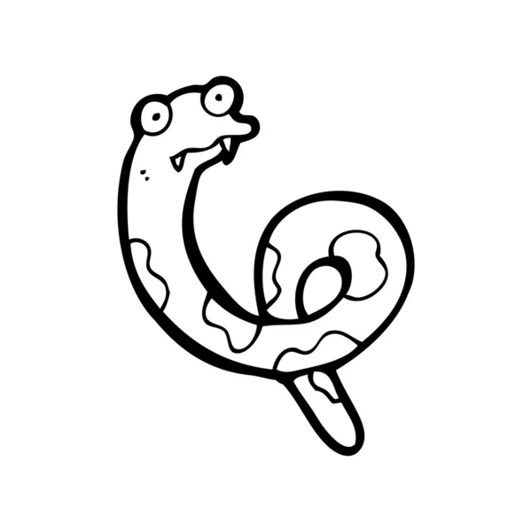 漫画のヘビ — ストックベクタ