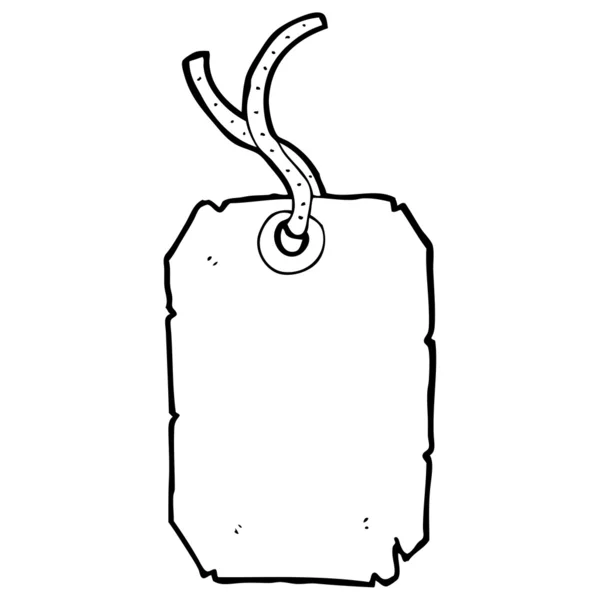 Kreslený štítku zavazadla — Stockový vektor