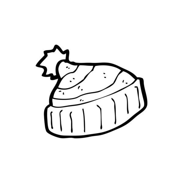 冬天的帽子卡通 — 图库矢量图片