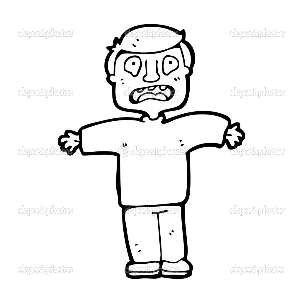 Homem assustado desenhos animados Vetor de ©lineartestpilot 20007987, image size:1024x1024