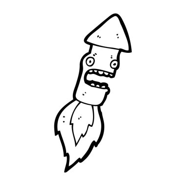 havai fişek karikatür