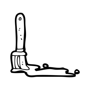 boya fırçası karikatür