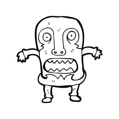 korku maske adam çizgi film