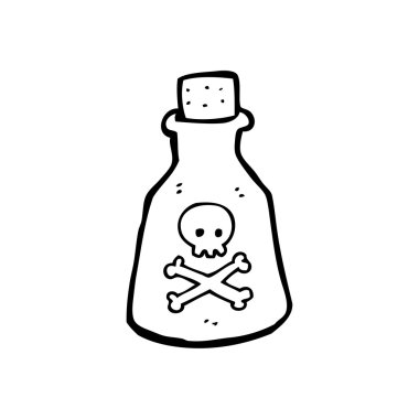 zehir çizgi film küçük şişe